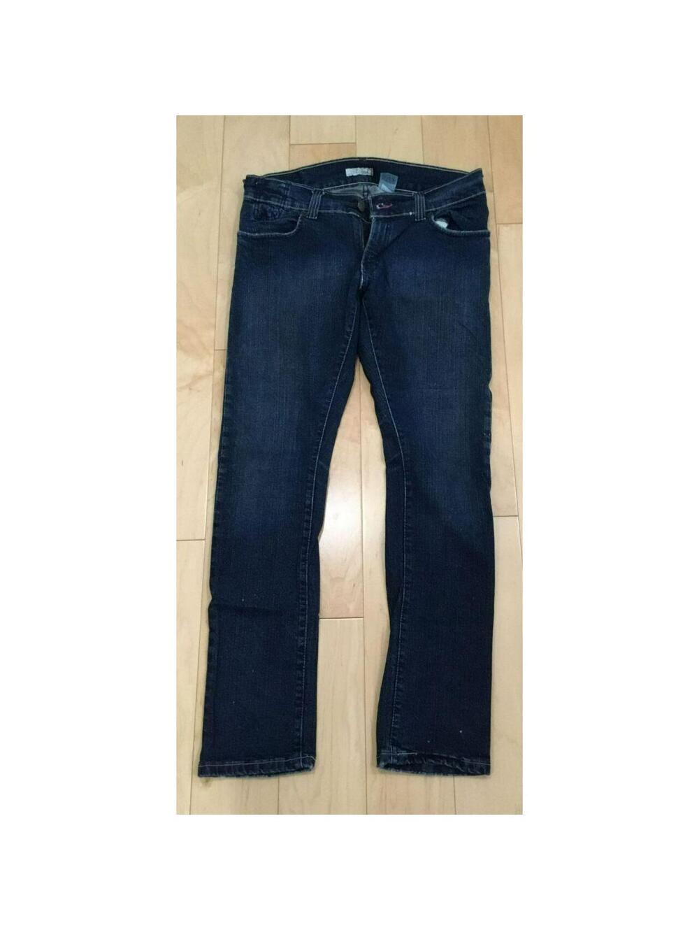 Vintage Y2K Levi's 504 Charcoal Stretch Low Rise Slouch Skinny Jean Jr Size 11M